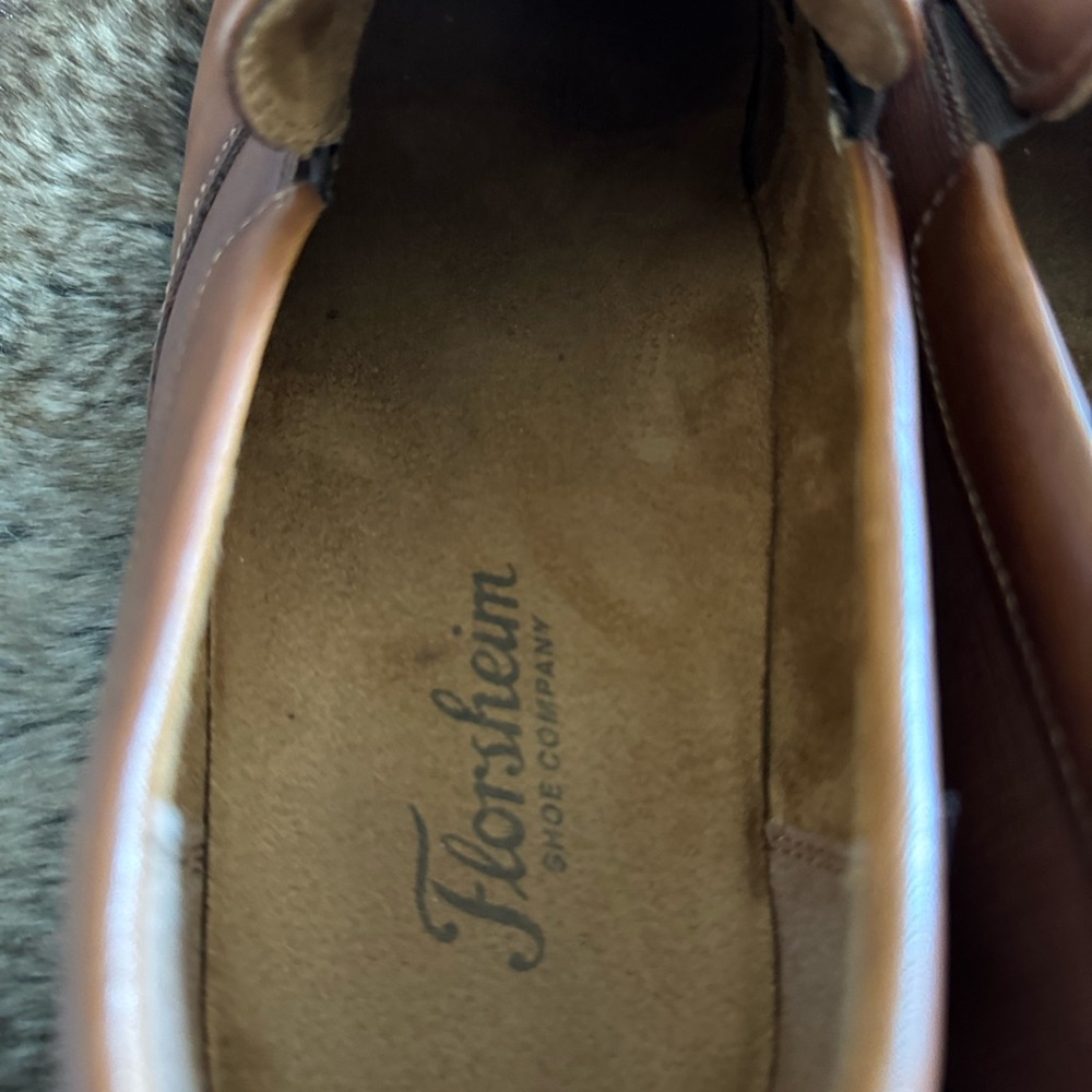 Florsheim Men's Brown Leather Dress Shoe Loafers - Picture 6 of 7